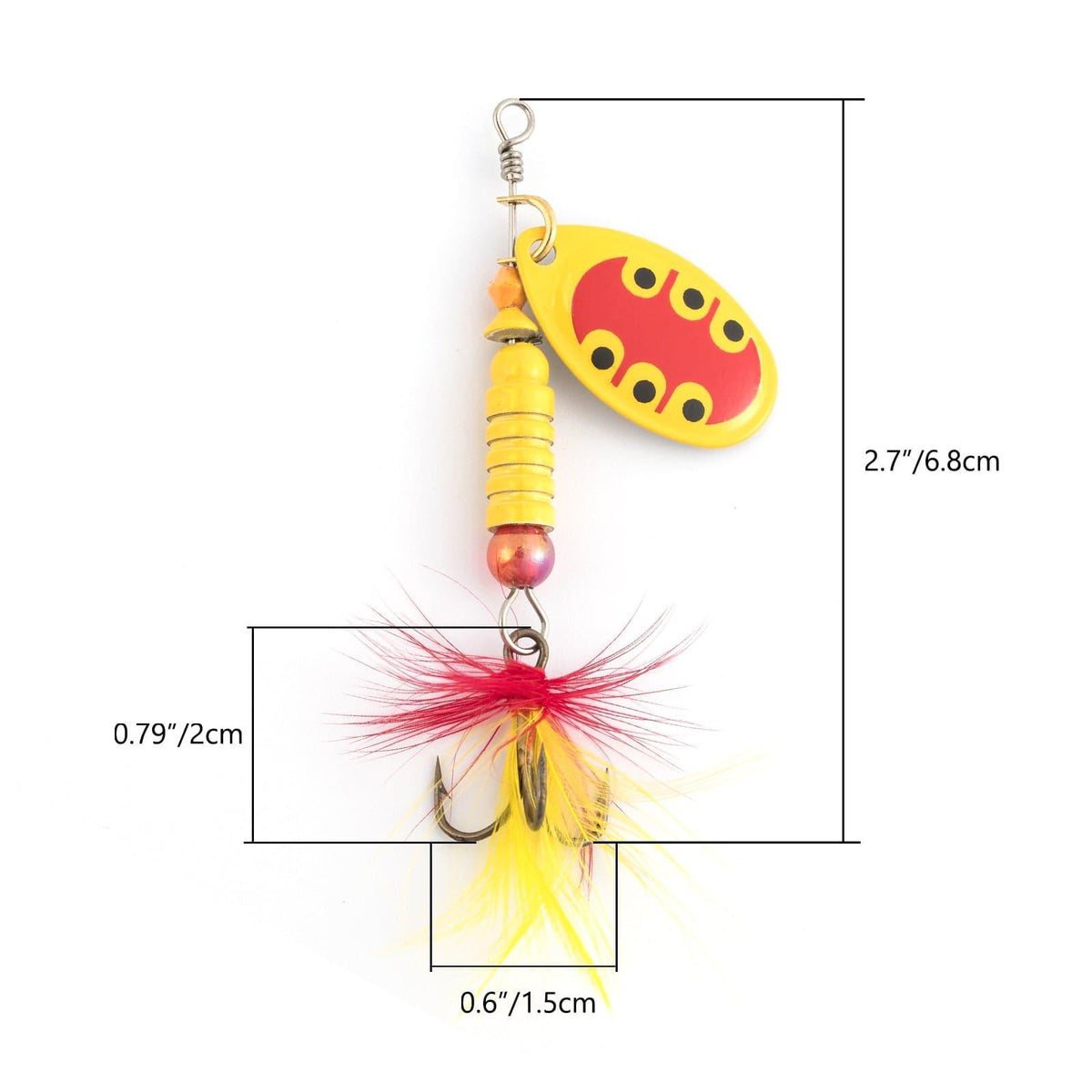 Dr.Fish 6/12pcs Roostertail Spinners Set - Dr.Fish Tackles