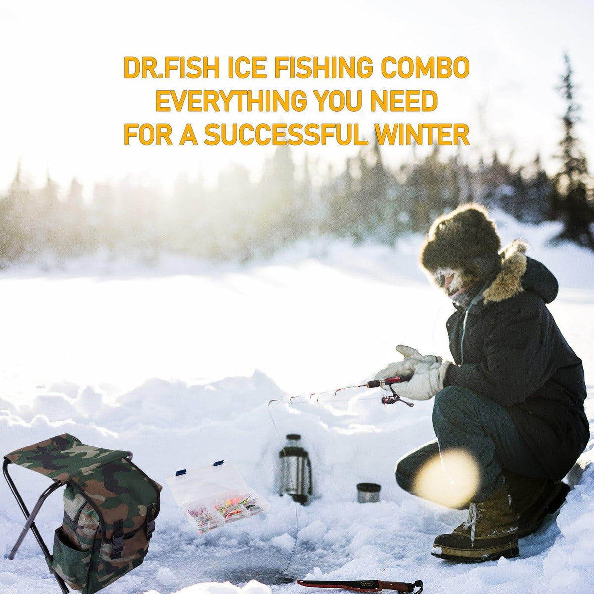 Dr.Fish 94pcs Ice Fishing Combo - Dr.Fish Tackles