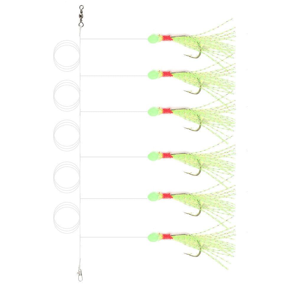 Dr.Fish 5/10 packs Mackerel Feathers Rigs - Dr.Fish Tackles