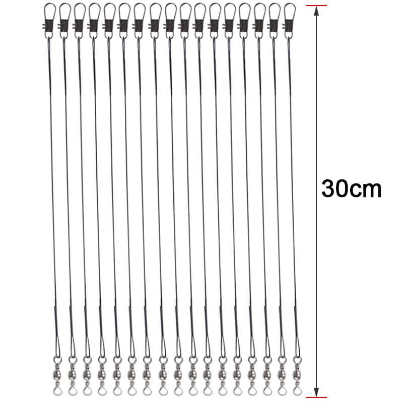 Dr.Fish 50pcs Lure Wire Traces Leader 30cm - Dr.Fish Tackles