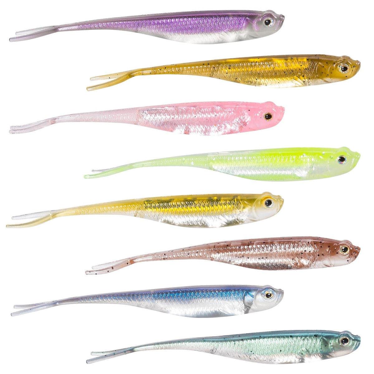 Dr.Fish Fluke Tail Soft Swimbaits 2.9''-4.7'' - Dr.Fish Tackles