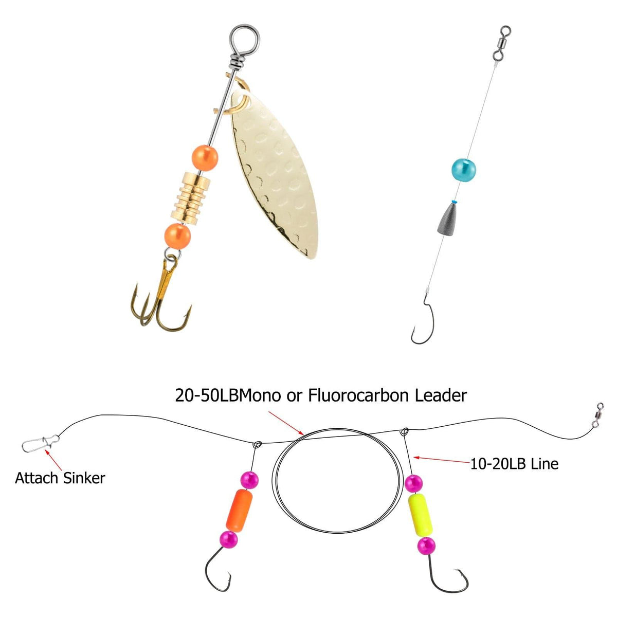 Dr.Fish 550pcs Fishing Beads Kit 6-7mm - Dr.Fish Tackles