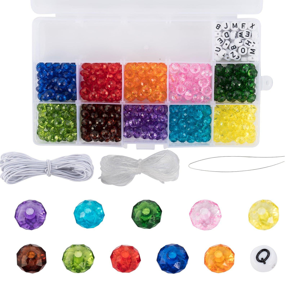 Dr.Fish Lot Glass Crystal Beads Kit 6/8mm - Dr.Fish Tackles