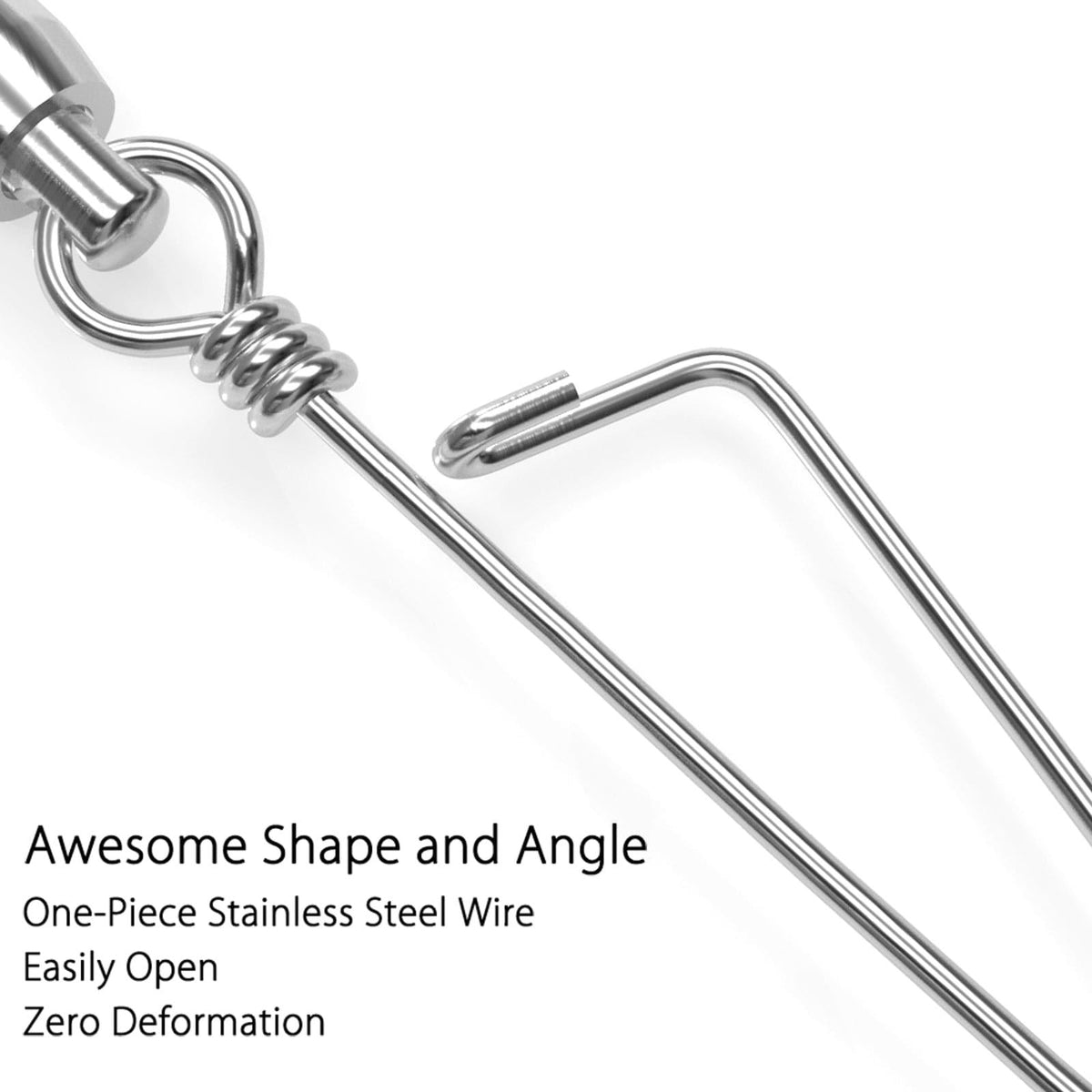 Dr.Fish Stainless Steel Ball Bearing Swivels with Coastlock Snap 45-440lb - Dr.Fish Tackles