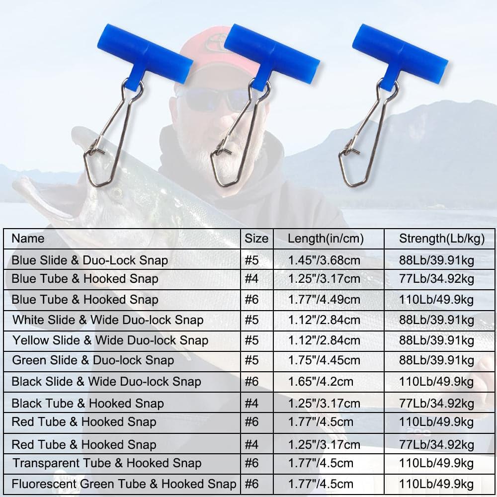 Dr.Fish 30pcs Sinker Slider with Hooked Snap 77-110lb - Dr.Fish Tackles