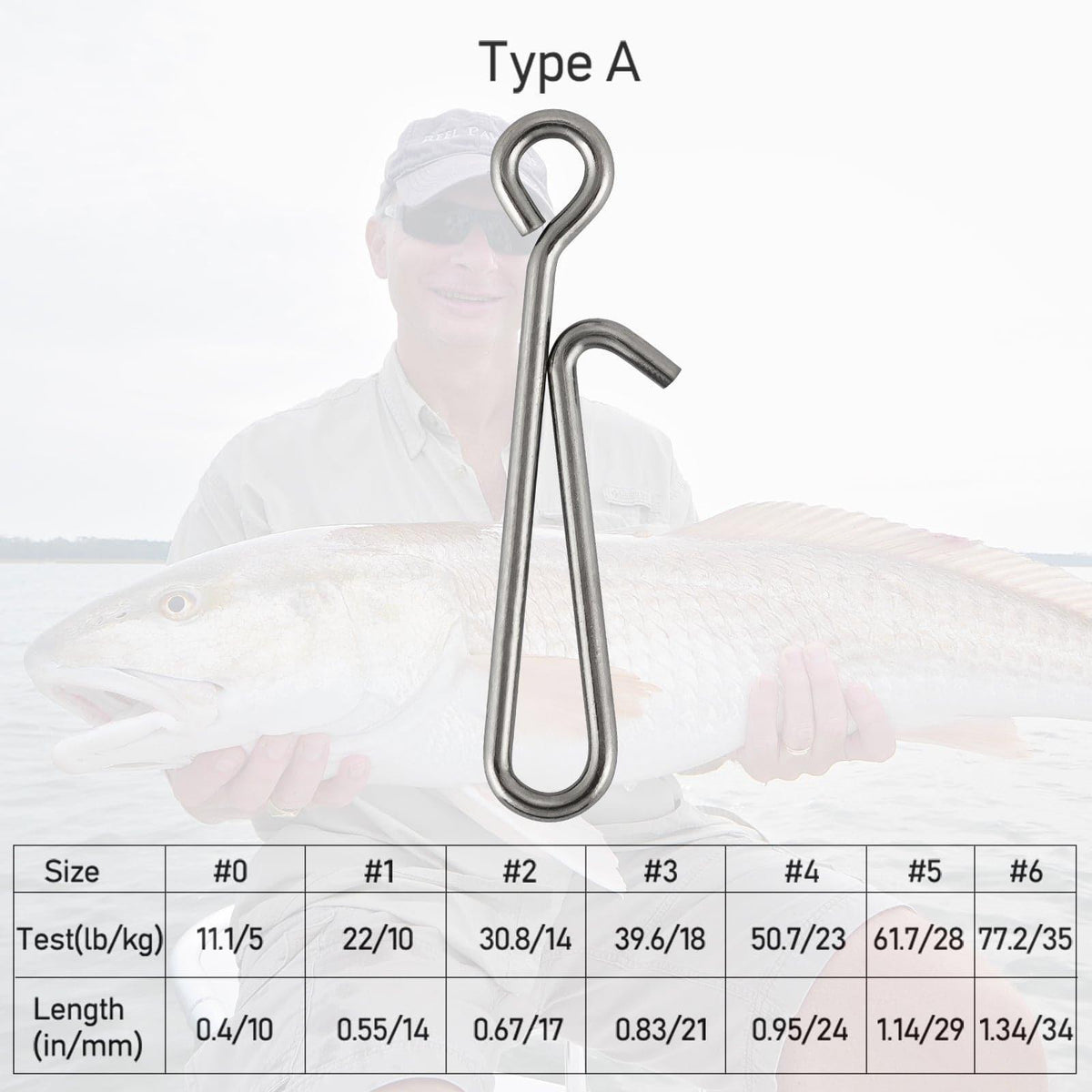 Dr.Fish 50pcs Fast Clips Type A 11-77lb - Dr.Fish Tackles