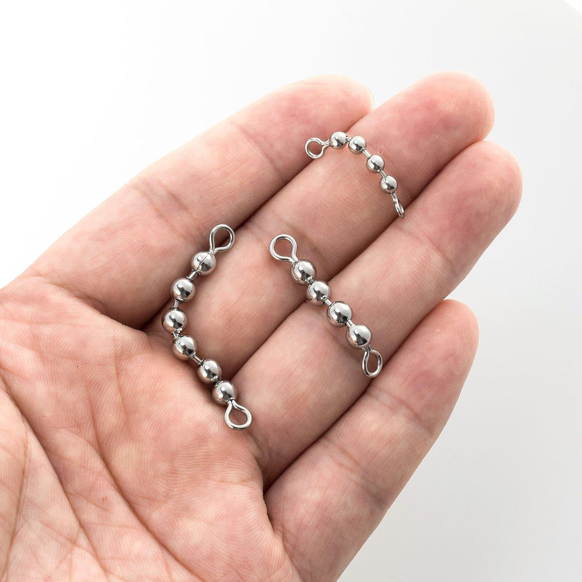 Dr.Fish 20pcs Bead Chain Swivels 4-6 Balls - Dr.Fish Tackles