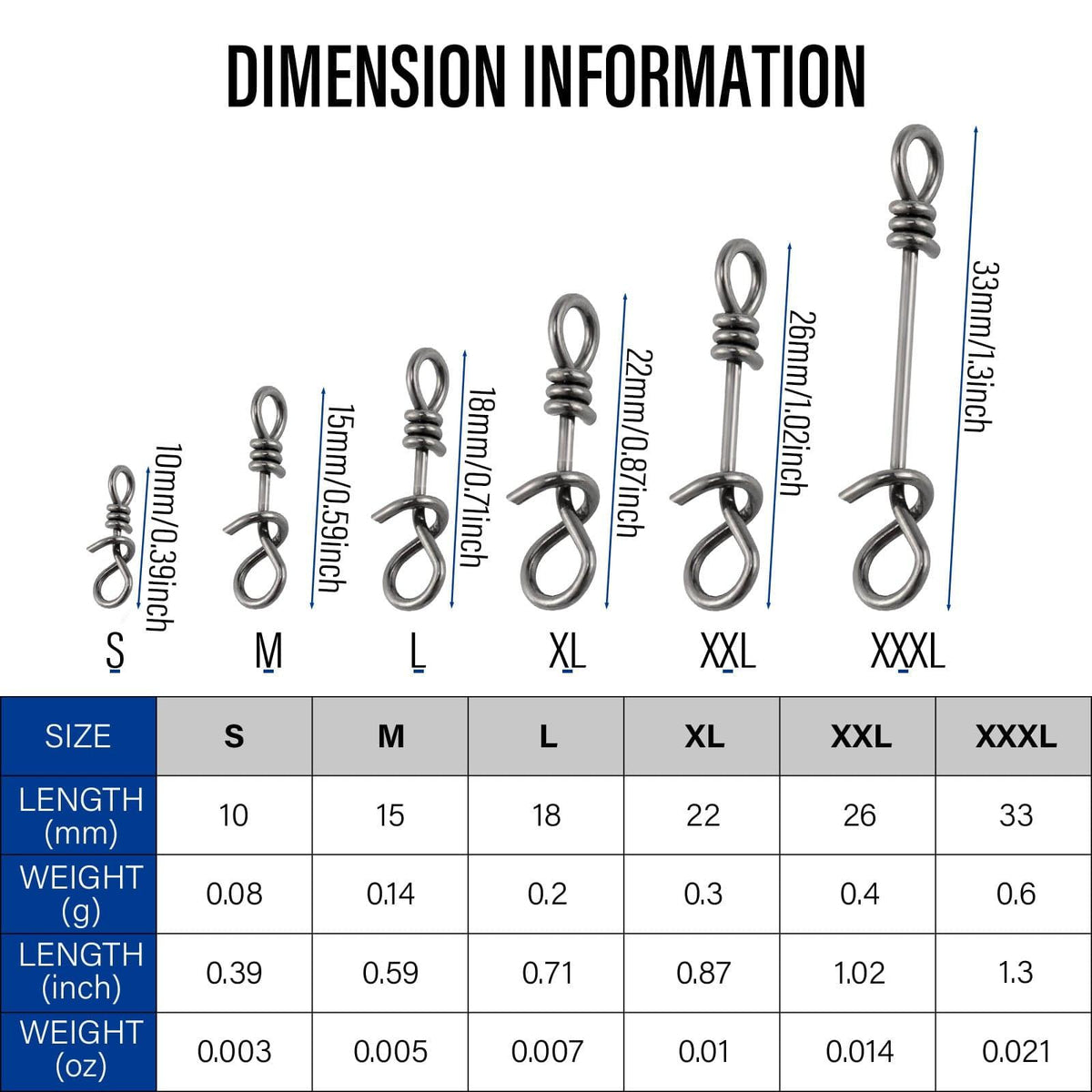 Dr.Fish 50pcs Fast Clips Lure Connector - Dr.Fish Tackles