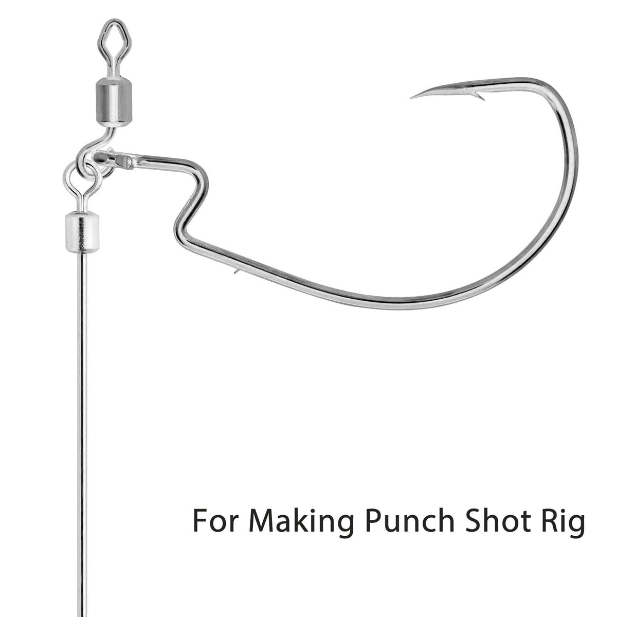 Dr.Fish 30pcs Spinner Shafts Looped Wire - Dr.Fish Tackles