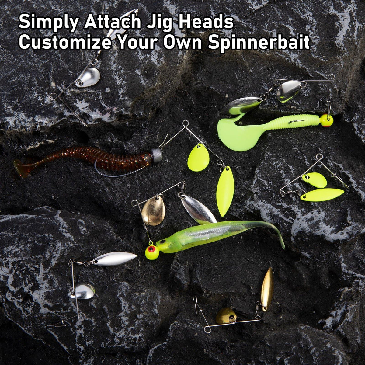 Dr.Fish 10pcs Double Blade Spinnerbait Arms - Dr.Fish Tackles
