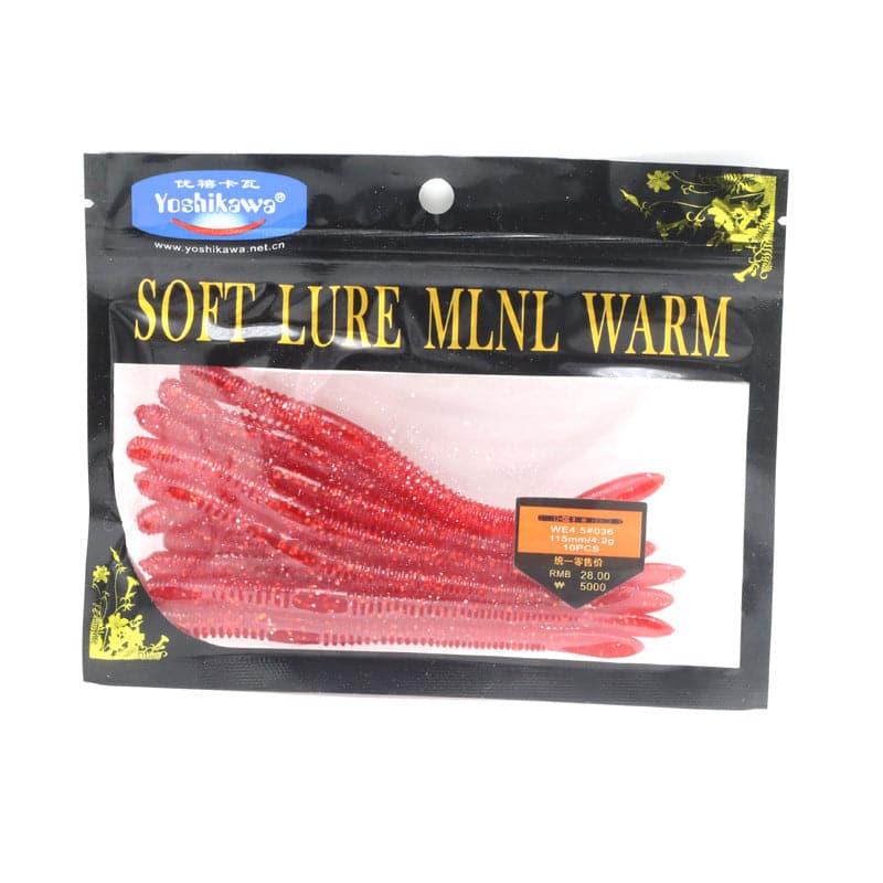 Dr.Fish 10pcs Soft Worms Sinking 4.53'' - Dr.Fish Tackles