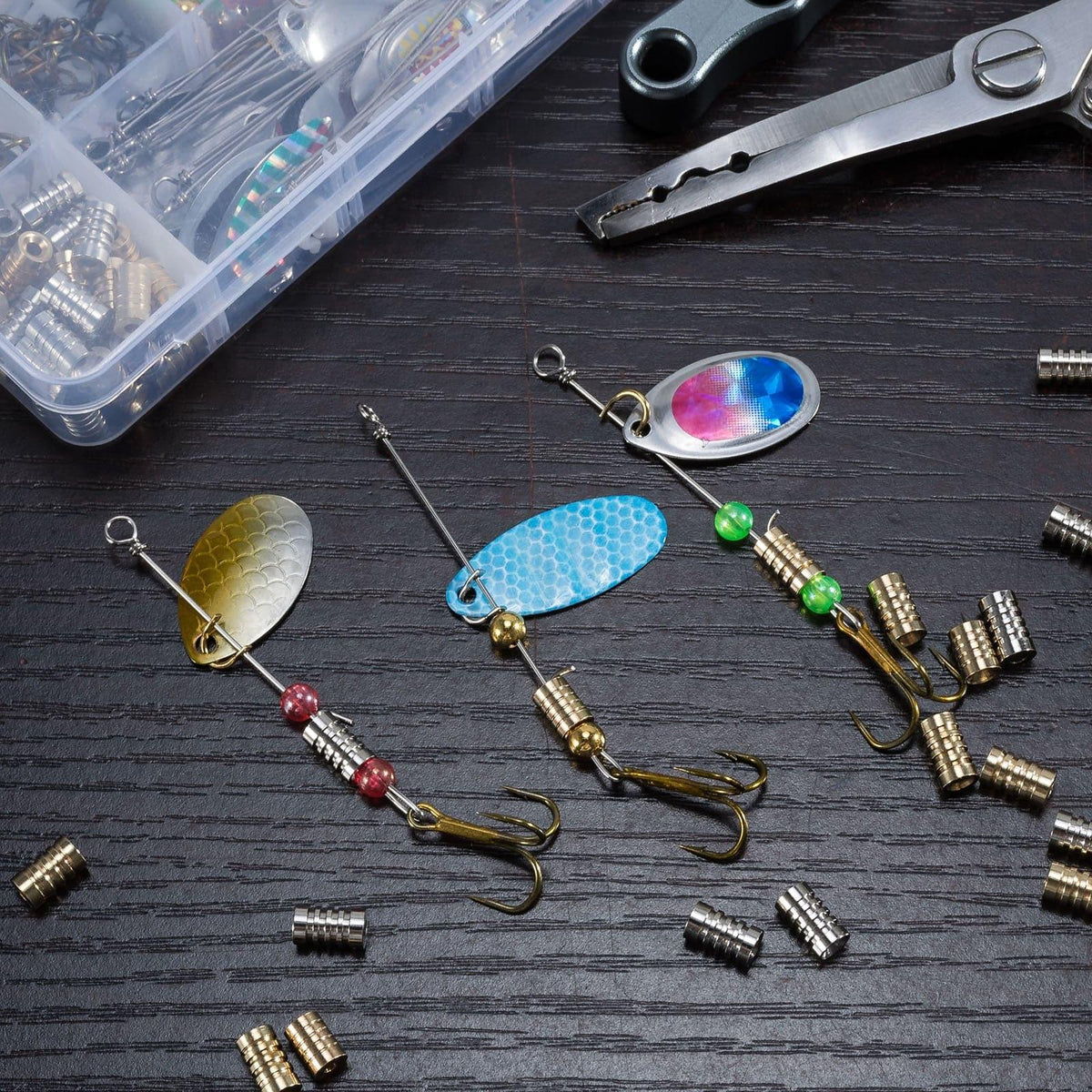 Dr.Fish 30pcs Cylinder Spinner Lure Body - Dr.Fish Tackles