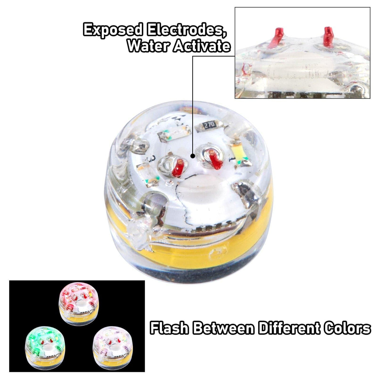Dr.Fish Lot Round Eye LED Lures (with Hole) - Dr.Fish Tackles