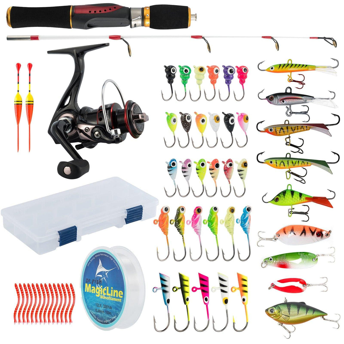 Dr.Fish 94pcs Ice Fishing Combo - Dr.Fish Tackles